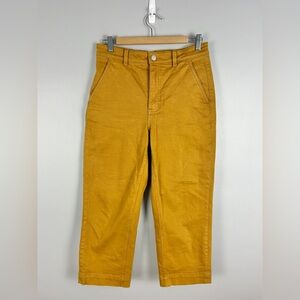 EVERLANE Cropped Straight Utility Pants Burnt Orange Crop Size 6 Granola Girl